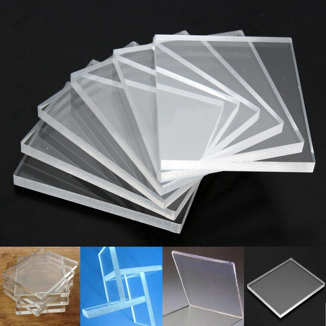6pcs New 5mm Thickness Clear Acrylic Blocks Stamping Rubber Plexiglass Thin  Pads - AliExpress